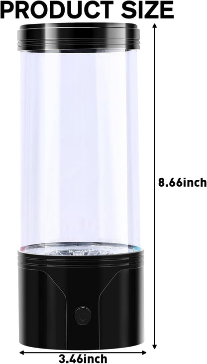 7 Color Jellyfish Lamp, Quiet Jelly Fish Night Light with USB and Battery Power,Relax Mood Aquarium Autism Fidget Sensory Birthday Christmas Gift for Kids Teen Men Women Home (8.66Inch)